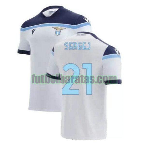 camiseta sergej 21 lazio 2021 2022 blanco segunda