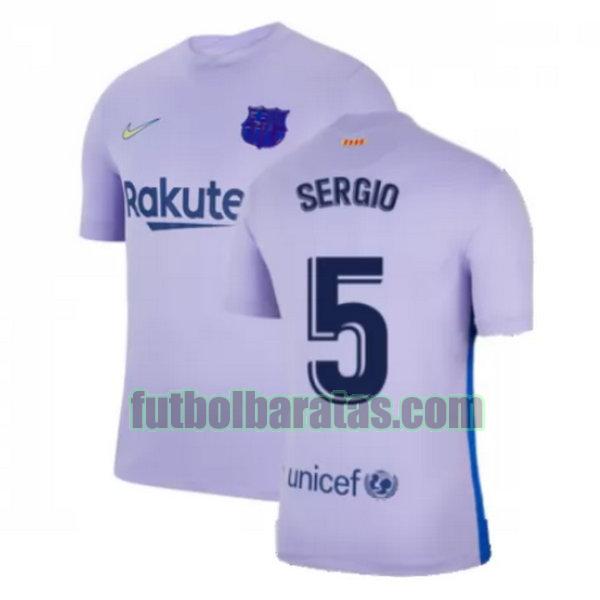 camiseta sergio 5 barcelona 2021 2022 amarillo segunda