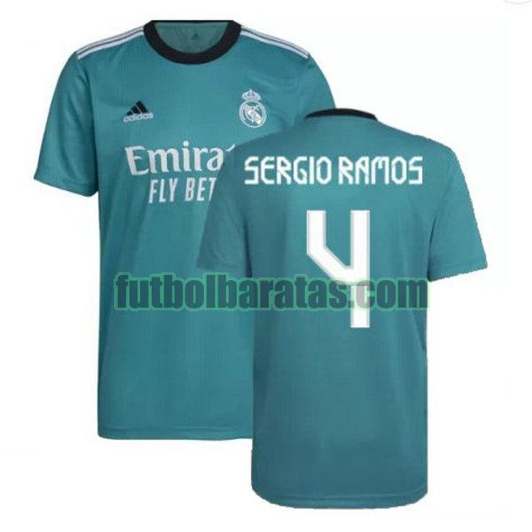 camiseta sergio ramos 4 real madrid 2021 2022 verde tercera