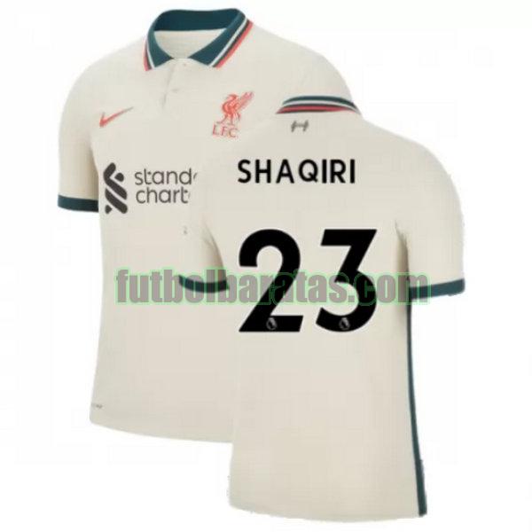 camiseta shaqiri 23 liverpool 2021 2022 amarillo segunda