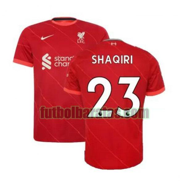 camiseta shaqiri 23 liverpool 2021 2022 rojo primera
