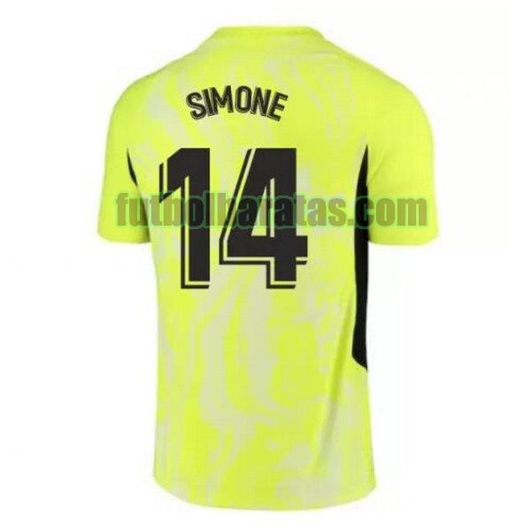 camiseta simone 14 atletico madrid 2020-2021 verde tercera