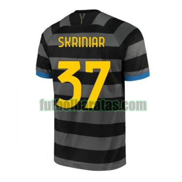 camiseta skriniar 37 inter milan 2020-2021 gris tercera