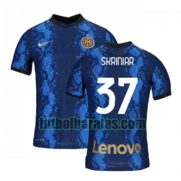 camiseta skriniar 37 inter milán 2021 2022 azul primera