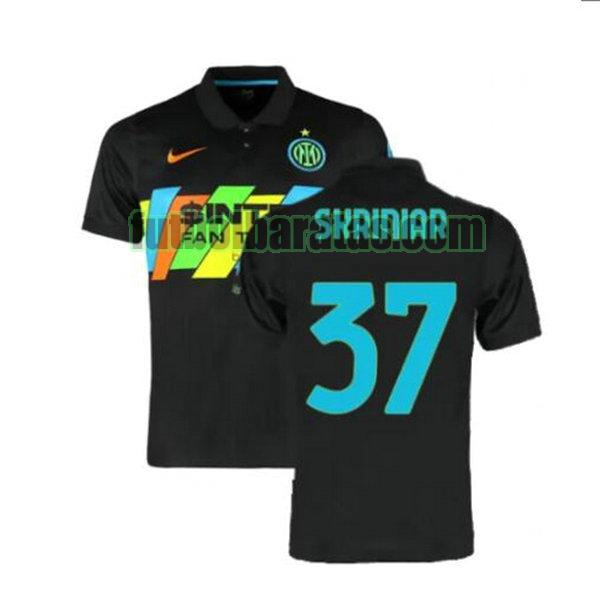 camiseta skriniar 37 inter milán 2021 2022 negro tercera