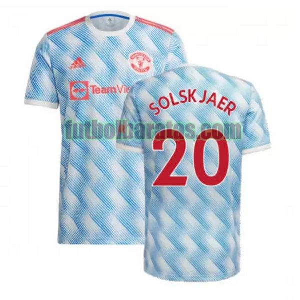 camiseta solskjaer 20 manchester united 2021 2022 azul segunda
