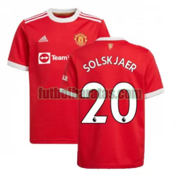 camiseta solskjaer 20 manchester united 2021 2022 rojo primera