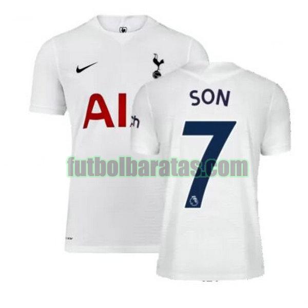 camiseta son 7 tottenham hotspur 2021 2022 blanco primera