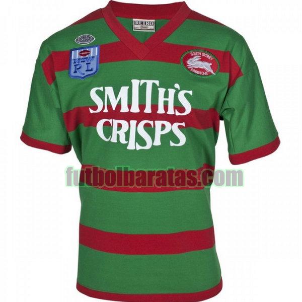 camiseta south sydney rabbitohs 1989 verde primera