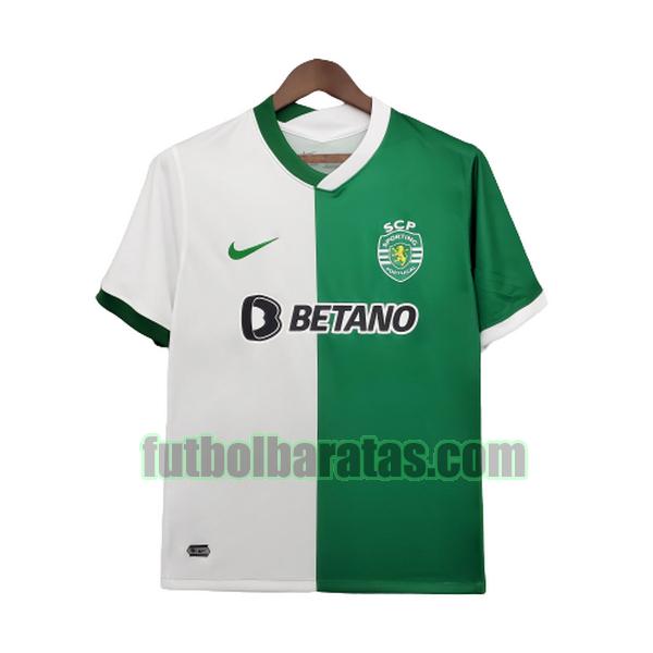 camiseta sporting cp 2021 2022 verde blanco pre-match training
