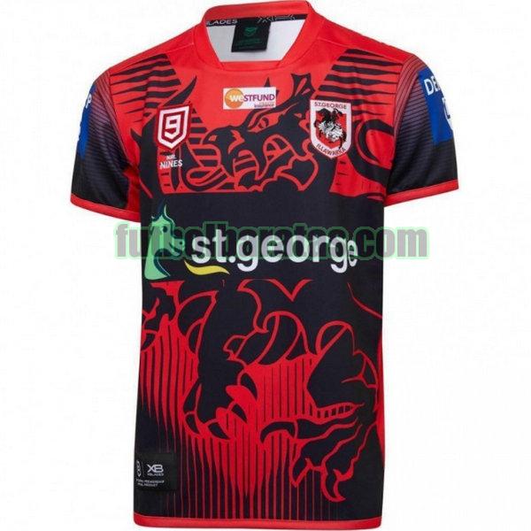 camiseta st george illawarra dragons 2020 rojo nines
