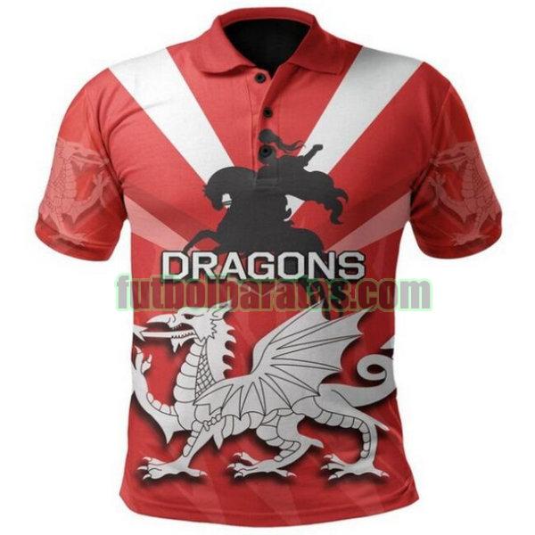 camiseta st george illawarra dragons 2020 rojo polo