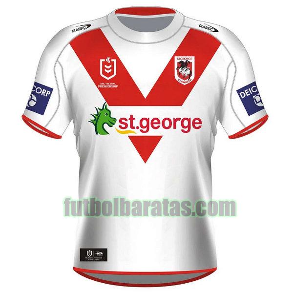 camiseta st george illawarra dragons 2021 blanco primera