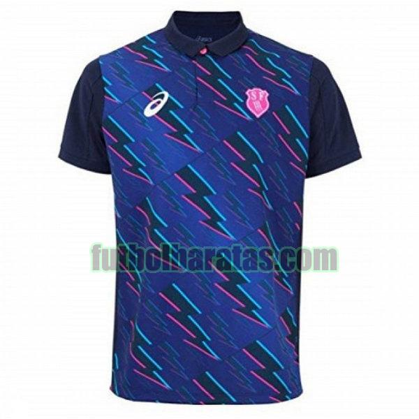 camiseta stade francais 2017-2018 azul segunda