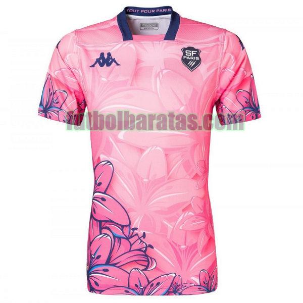 camiseta stade francais 2021 rosa primera