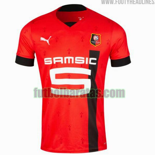 camiseta stade rennais 2022 2023 rojo primera