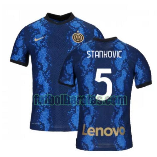 camiseta stankovic 5 inter milán 2021 2022 azul primera
