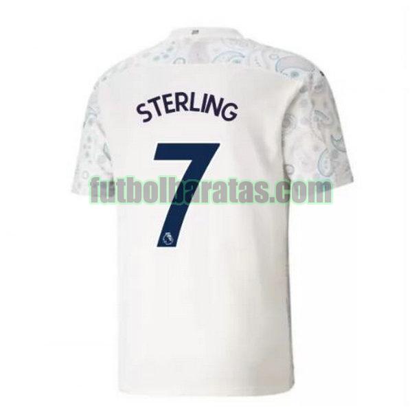 camiseta sterling 7 manchester city 2020-2021 tercera