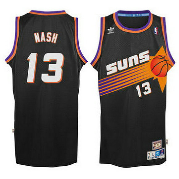 camiseta steve nash 13 phoenix suns clasico negro