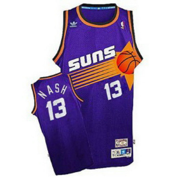 camiseta steve nash 13 phoenix suns clasico purpura