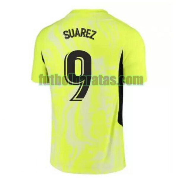 camiseta suarez 9 atletico madrid 2020-2021 verde tercera