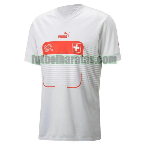 camiseta suiza 2022 blanco segunda tailandia