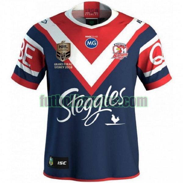 camiseta sydney roosters 2018 azul premiers