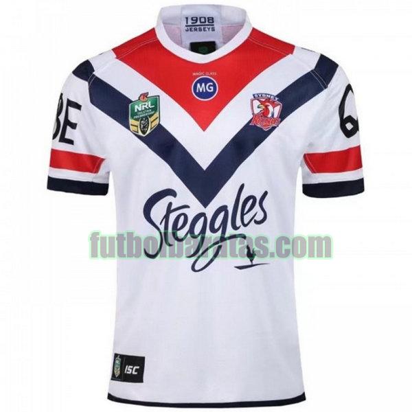 camiseta sydney roosters 2018 blanco segunda