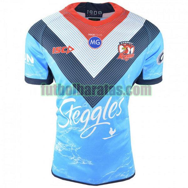 camiseta sydney roosters 2019 azul formación