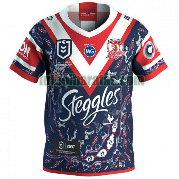 camiseta sydney roosters 2020 azul indigenous