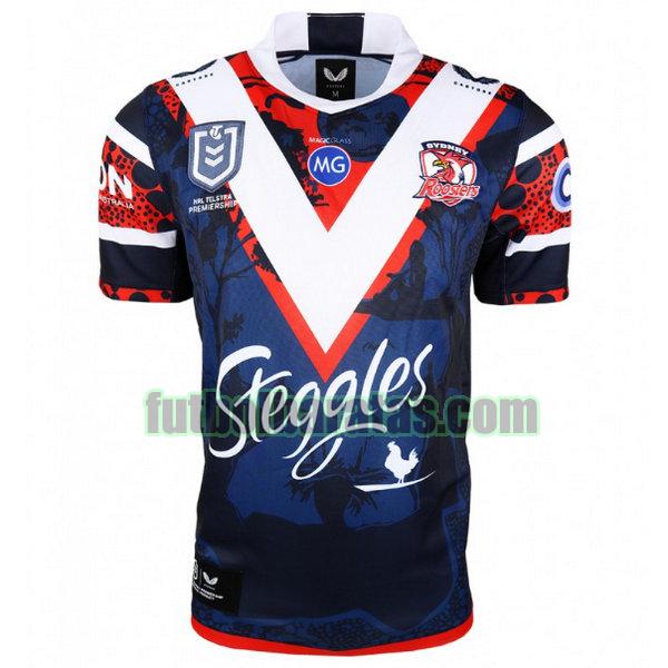 camiseta sydney roosters 2021 azul indigenous