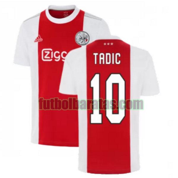 camiseta tadic 10 ajax 2021 2022 rojo blanco primera