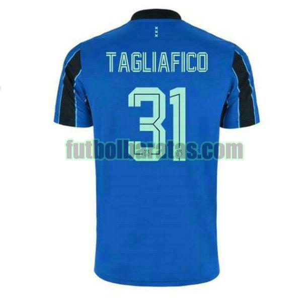 camiseta tagliafico 31 chelsea 2021 2022 azul segunda