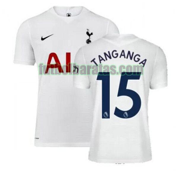 camiseta tanganga 15 tottenham hotspur 2021 2022 blanco primera