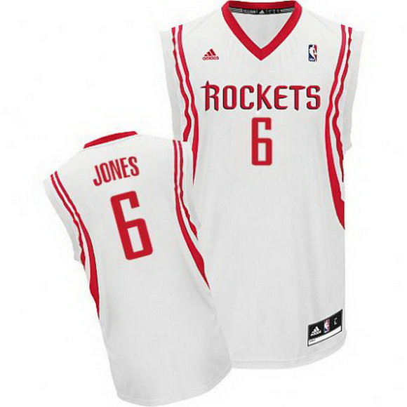 camiseta terrence jones 6 houston rockets rev30 blanca