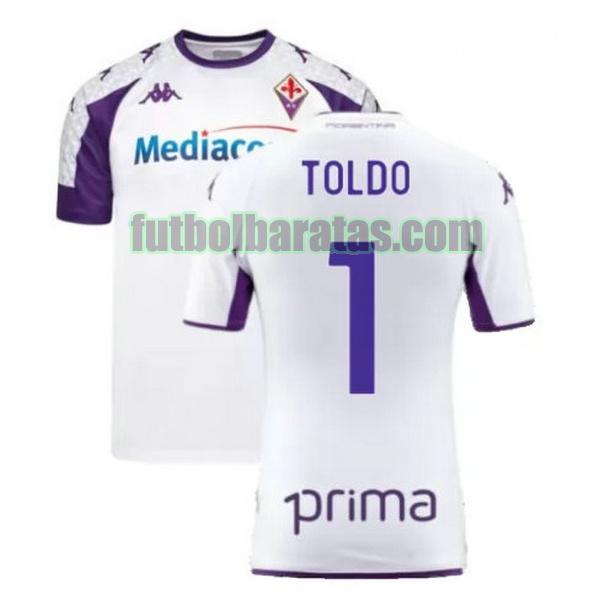 camiseta toldo 1 fiorentina 2021 2022 blanco segunda