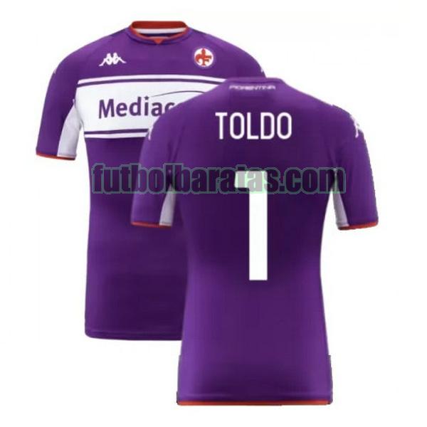 camiseta toldo 1 fiorentina 2021 2022 púrpura primera