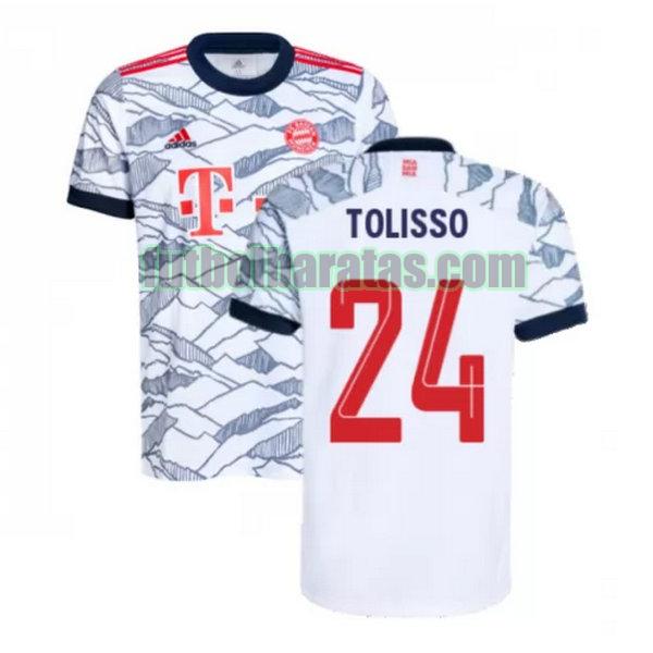 camiseta tolisso 24 bayern munich 2021 2022 negro tercera