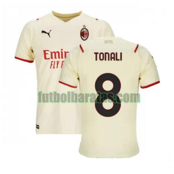 camiseta tonali 8 ac milan 2021 2022 blanco segunda