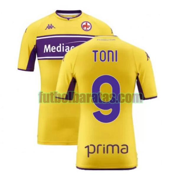 camiseta toni 9 fiorentina 2021 2022 amarillo tercera