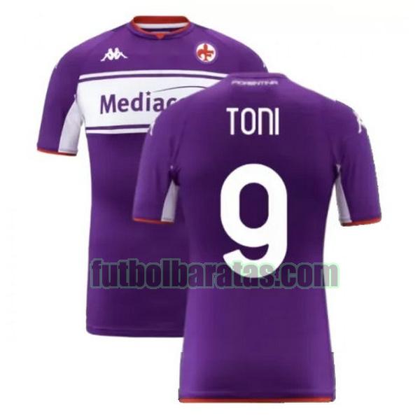 camiseta toni 9 fiorentina 2021 2022 púrpura primera