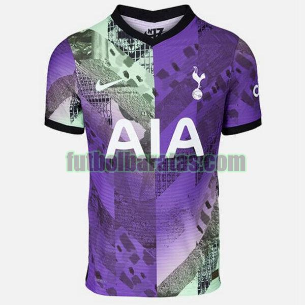 camiseta tottenham 2021 2022 púrpura tercera equipacion