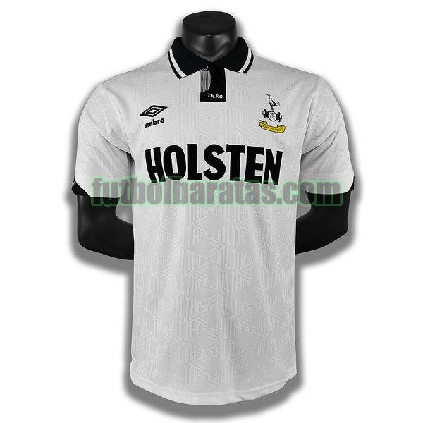 camiseta tottenham hotspur 1990 blanco primera player