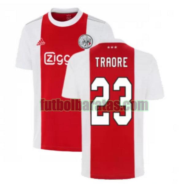 camiseta traore 23 ajax 2021 2022 rojo blanco primera