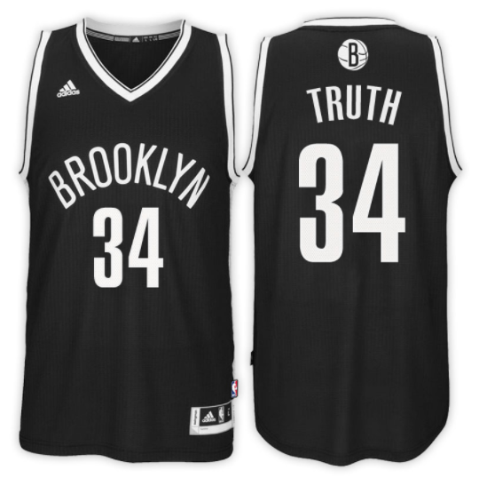 camiseta truth 34 2017-18 brooklyn nets negra