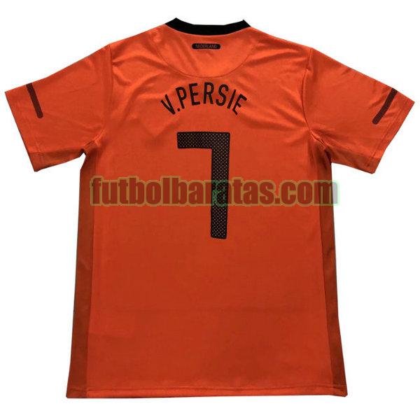 camiseta v.persie 7 países bajos 2010 naranja primera