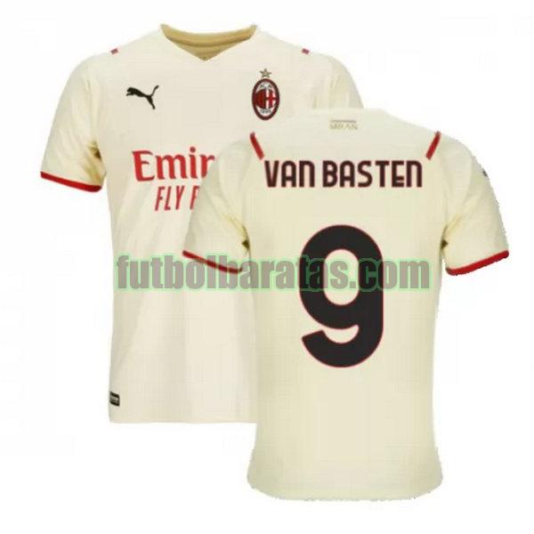 camiseta van basten 9 ac milan 2021 2022 blanco segunda