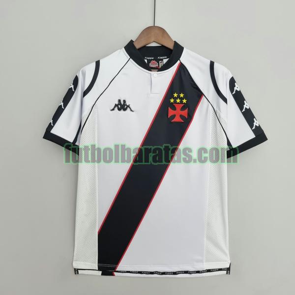 camiseta vasco da gama 1998 blanco negro primera