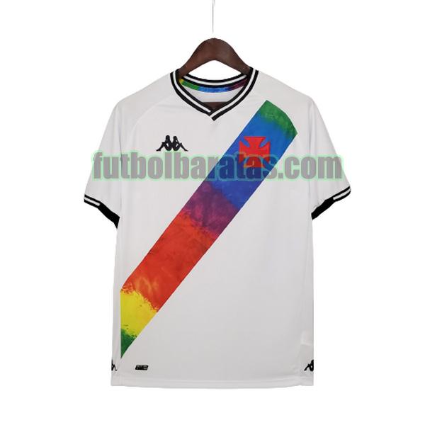 camiseta vasco da gama 2021 2022 blanco lgbt