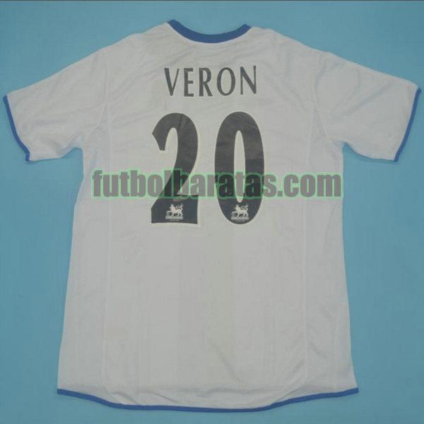 camiseta veron 20 chelsea 2003-2005 blanco segunda